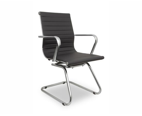 Кресло Колледж Х-916Л-3 (College H-916L-3) 520x450x900 Х-916Л-3/Блак (H-916L-3/Black) Чёрный, Основной цвет: Чёрный, Ширина: 520, Ролики: Нет, Высота: 900, Глубина: 450, Материал подлокотников: Хромированная сталь, Вес: 15, Материал крестовины: нет, Материал сиденья: Кожа ПУ (PU), Механизм: Нет, Материал спинки: Кожа ПУ (PU), Рекомендованная максимальная нагрузка: 120 кг, Объем: 0,21, Артикул: Х-916Л-3/Блак (H-916L-3/Black), изображение 5post-test