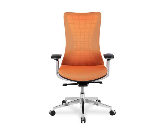 Кресло Колледж HLC-2588F (College HLC-2588F) 520x540x1050 ХЛК-2588Ф/Оранге (HLC-2588F/Orange) Оранжевый, Ролики: Полиамид+полиуретан. Подходят для паркета и ламината, Стандарт БИФМА 5.1 (BIFMA 5.1), Основной цвет: Оранжевый, Ширина: 520, Высота: 1050, Глубина: 540, Материал подлокотников: 3Д (D). Литой алюминий с мягкими накладками, Вес: 24,5, Материал крестовины: Литой полированный алюминий, Материал сиденья: Сетка Меш (Mesh), Ткань Доубле Меш (Double Mesh), Механизм: Синхромеханизм качания с фиксацией в 4 положениях, Материал спинки: Сетка Меш (Mesh), Ткань Доубле Меш (Double Mesh), Рекомендованная максимальная нагрузка: 120 кг, Цвет подлокотников: Оранжевый, Объем: 0,19, Артикул: ХЛК-2588Ф/Оранге (HLC-2588F/Orange), изображение 3post-test