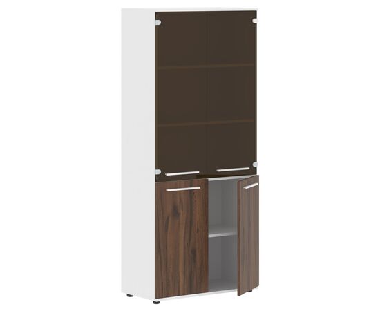 Шкаф для документов комбинированный Эдис (Edis) 852x430x1967 ЕХКС 85.2 (EHCS 85.2) Белый/Дуб Денвер темный, Основной цвет: Белый/Дуб Денвер темный, Ширина: 852, Высота: 1967, Глубина: 430, Каркас: ЛДСП, Артикул: ЕХКС 85.2 (EHCS 85.2), изображение 2post-test
