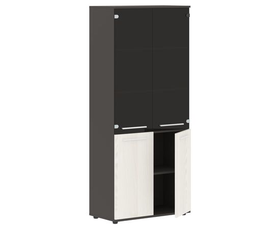Шкаф для документов комбинированный Эдис (Edis) 852x430x1967 ЕХКС 85.2 (EHCS 85.2) Мокко/Ясень Траун, Основной цвет: Мокко/Ясень Траун, Ширина: 852, Высота: 1967, Глубина: 430, Каркас: ЛДСП, Артикул: ЕХКС 85.2 (EHCS 85.2), изображение 2post-test