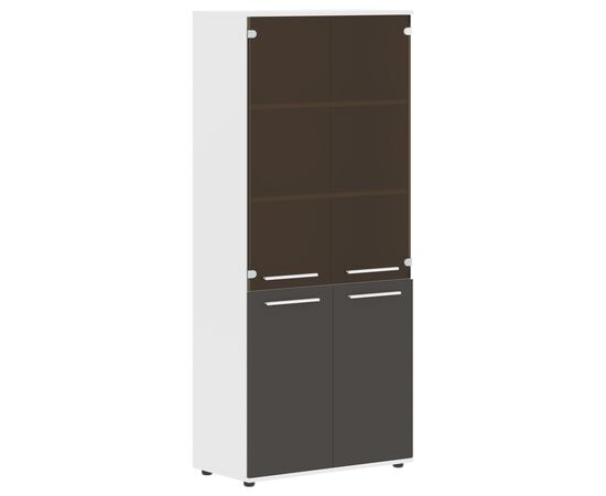 Шкаф для документов комбинированный Эдис (Edis) 852x430x1967 ЕХКС 85.2 (EHCS 85.2) Белый/Мокко, Основной цвет: Белый/Мокко, Ширина: 852, Высота: 1967, Глубина: 430, Каркас: ЛДСП, Артикул: ЕХКС 85.2 (EHCS 85.2), изображение 2post-test