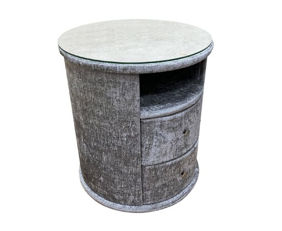 Комод Ларго-2, 2 ящика + полка, ткань 590x590x820 Ларго-2 ткань Версал 2 (Versal 2), серый, Основной цвет: ткань Версал 2 (Versal 2), серый, Ширина: 590, Высота: 820, Глубина: 590, Артикул: Ларго-2, изображение 2post-test