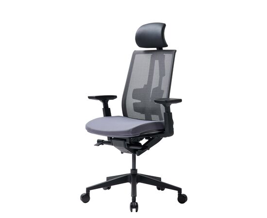 Кресло Дуорест Д3-ХС (Duorest D3-HS) 690x560x610 Д3-ХС (D3-HS) Серый, Ролики: 60 мм, Основной цвет: Серый, Ширина: 690, Высота: 610, Глубина: 560, Вес: 26, Материал крестовины: Пластиковая, Материал сиденья: Ткань ВТ (WT), Регулировка подголовника: 2Д (2D), Материал спинки: Сетка КАТЕ (KATE), Рекомендованная максимальная нагрузка: 130 кг, Цвет крестовины: Черный, Артикул: Д3-ХС (D3-HS), изображение 4post-test