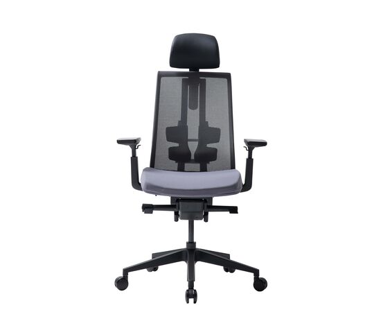 Кресло Дуорест Д3-ХС (Duorest D3-HS) 690x560x610 Д3-ХС (D3-HS) Серый, Ролики: 60 мм, Основной цвет: Серый, Ширина: 690, Высота: 610, Глубина: 560, Вес: 26, Материал крестовины: Пластиковая, Материал сиденья: Ткань ВТ (WT), Регулировка подголовника: 2Д (2D), Материал спинки: Сетка КАТЕ (KATE), Рекомендованная максимальная нагрузка: 130 кг, Цвет крестовины: Черный, Артикул: Д3-ХС (D3-HS), изображение 5post-test