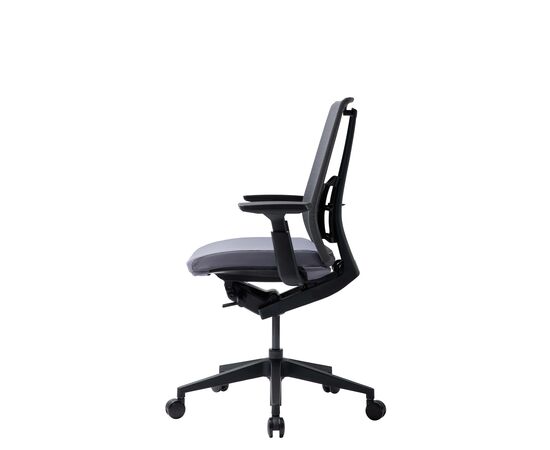 Кресло Дуорест Д3-С (Duorest D3-S) 690x560x610 Д3-С (D3-S) Серый, Ролики: 60 мм, Основной цвет: Серый, Ширина: 690, Высота: 610, Глубина: 560, Материал подлокотников: 2D, Вес: 26, Материал сиденья: Ткань ВТ (WT), Подголовник: Нет, Материал спинки: Сетка КАТЕ (KATE), Артикул: Д3-С (D3-S), изображение 3post-test