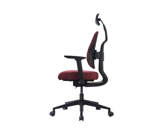 Кресло Дуорест D2-200-ТС (Duorest D2-200-TS) латекс 690x560x610 Д2-200-ТС (D2-200-TS) латекс Красный, Основной цвет: Красный, Ширина: 690, Ролики: 50 мм, Высота: 610, Глубина: 560, Материал подлокотников: 3Д (3D), Вес: 26, Материал сиденья: Ткань БАМБОО (BAMBOO), Подголовник: есть, Материал спинки: Ткань БАМБОО (BAMBOO), Цвет крестовины: Черный, Артикул: Д2-200-ТС (D2-200-TS) латекс, изображение 2post-test
