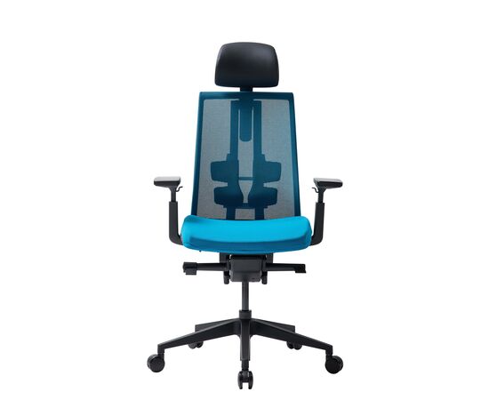 Кресло Дуорест Д3-ХС (Duorest D3-HS) 690x560x610 Д3-ХС (D3-HS) Ярко-синий, Ролики: 60 мм, Основной цвет: Ярко-синий, Ширина: 690, Высота: 610, Глубина: 560, Вес: 26, Материал крестовины: Пластиковая, Материал сиденья: Ткань ВТ (WT), Регулировка подголовника: 2Д (2D), Материал спинки: Сетка КАТЕ (KATE), Рекомендованная максимальная нагрузка: 130 кг, Цвет крестовины: Черный, Артикул: Д3-ХС (D3-HS), изображение 6post-test