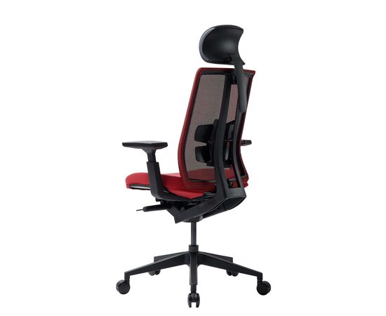 Кресло Дуорест Д3-ХС (Duorest D3-HS) 690x560x610 Д3-ХС (D3-HS) Красный, Ролики: 60 мм, Основной цвет: Красный, Ширина: 690, Высота: 610, Глубина: 560, Вес: 26, Материал крестовины: Пластиковая, Материал сиденья: Ткань ВТ (WT), Регулировка подголовника: 2Д (2D), Материал спинки: Сетка КАТЕ (KATE), Рекомендованная максимальная нагрузка: 130 кг, Цвет крестовины: Черный, Артикул: Д3-ХС (D3-HS), изображение 2post-test