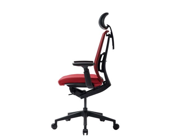 Кресло Дуорест Д3-ХС (Duorest D3-HS) 690x560x610 Д3-ХС (D3-HS) Красный, Ролики: 60 мм, Основной цвет: Красный, Ширина: 690, Высота: 610, Глубина: 560, Вес: 26, Материал крестовины: Пластиковая, Материал сиденья: Ткань ВТ (WT), Регулировка подголовника: 2Д (2D), Материал спинки: Сетка КАТЕ (KATE), Рекомендованная максимальная нагрузка: 130 кг, Цвет крестовины: Черный, Артикул: Д3-ХС (D3-HS), изображение 3post-test