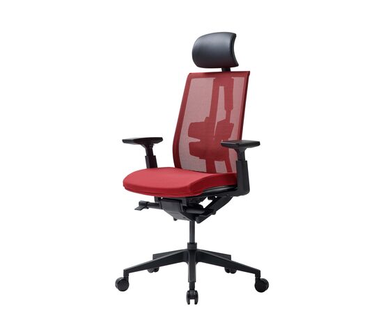 Кресло Дуорест Д3-ХС (Duorest D3-HS) 690x560x610 Д3-ХС (D3-HS) Красный, Ролики: 60 мм, Основной цвет: Красный, Ширина: 690, Высота: 610, Глубина: 560, Вес: 26, Материал крестовины: Пластиковая, Материал сиденья: Ткань ВТ (WT), Регулировка подголовника: 2Д (2D), Материал спинки: Сетка КАТЕ (KATE), Рекомендованная максимальная нагрузка: 130 кг, Цвет крестовины: Черный, Артикул: Д3-ХС (D3-HS), изображение 5post-test