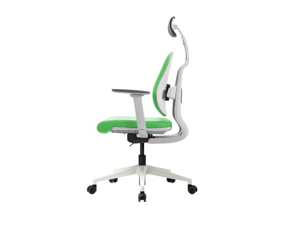 Кресло Дуорест D2-200В (Duorest D2-200W) белая рама 690x560x610 Д2-200В (D2-200W) белая рама Зеленый, Основной цвет: Зеленый, Ширина: 690, Ролики: 50 мм, Высота: 610, Глубина: 560, Материал подлокотников: 3Д (3D), Вес: 26, Материал сиденья: Ткань Д2 (D2), Подголовник: есть, Материал спинки: Ткань Д2 (D2), Цвет крестовины: Белый, Артикул: Д2-200В (D2-200W) белая рама, изображение 3post-test