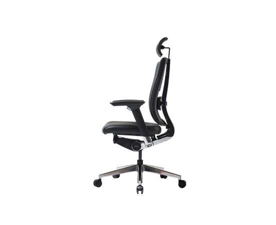 Кресло Дуорест БР-100Л (Duorest BR-100L) 690x560x610 БР-100Л (BR-100L) Чёрный, Основной цвет: Чёрный, Ширина: 690, Ролики: 60 мм, Высота: 610, Глубина: 560, Материал подлокотников: 3Д (3D), Вес: 26, Материал крестовины: Алюминий, Материал сиденья: экокожа, Механизм: Механизм качания, газ-лифт , Подголовник: есть, Материал спинки: экокожа, Рекомендованная максимальная нагрузка: 130 кг, Артикул: БР-100Л (BR-100L), изображение 4post-test