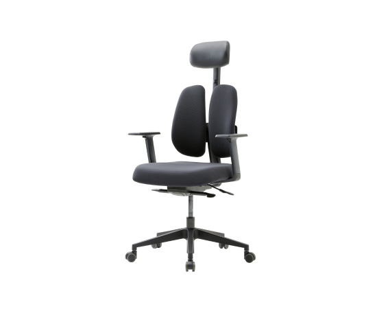 Кресло Дуорест D2500Г-ДАС (Duorest D2500G-DAS) 690x560x610 Д2500Г-ДАС (D2500G-DAS) Чёрный, Ролики: 50 мм, Основной цвет: Чёрный, Ширина: 690, Высота: 610, Глубина: 560, Материал подлокотников: 1Д (1D), Вес: 26, Материал сиденья: Ткань ЕК20 (EK20), Подголовник: есть, Материал спинки: Ткань ЕК20 (EK20), Рекомендованная максимальная нагрузка: 130 кг, Цвет крестовины: Черный, Артикул: Д2500Г-ДАС (D2500G-DAS), изображение 5post-test