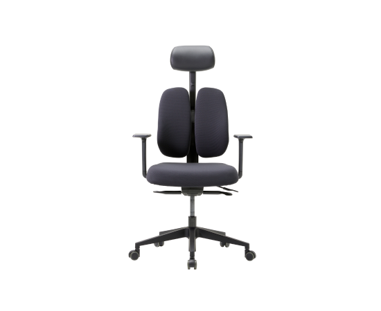 Кресло Дуорест D2500Г-ДАС (Duorest D2500G-DAS) 690x560x610 Д2500Г-ДАС (D2500G-DAS) Чёрный, Ролики: 50 мм, Основной цвет: Чёрный, Ширина: 690, Высота: 610, Глубина: 560, Материал подлокотников: 1Д (1D), Вес: 26, Материал сиденья: Ткань ЕК20 (EK20), Подголовник: есть, Материал спинки: Ткань ЕК20 (EK20), Рекомендованная максимальная нагрузка: 130 кг, Цвет крестовины: Черный, Артикул: Д2500Г-ДАС (D2500G-DAS), изображение 4post-test