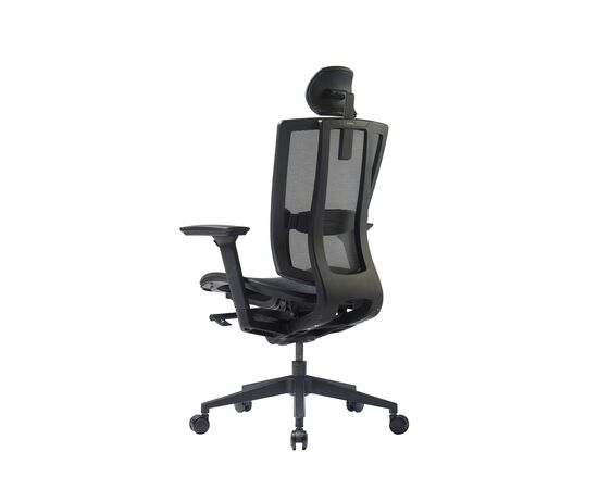 Кресло Дуорест БР-200М (Duorest BR-200M) 690x560x610 БР-200М (BR-200M) Чёрный, Основной цвет: Чёрный, Ширина: 690, Ролики: 60 мм, Высота: 610, Глубина: 560, Материал подлокотников: 3Д (3D), Вес: 26, Материал сиденья: сетка, Подголовник: есть, Материал спинки: Сетка черная, Цвет крестовины: Черный, Артикул: БР-200М (BR-200M), изображение 5post-test