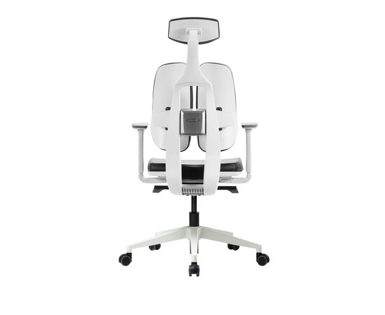 Кресло Дуорест D2-200В (Duorest D2-200W) белая рама 690x560x610 Д2-200В (D2-200W) белая рама Чёрный, Основной цвет: Чёрный, Ширина: 690, Ролики: 50 мм, Высота: 610, Глубина: 560, Материал подлокотников: 3Д (3D), Вес: 26, Материал сиденья: экокожа, Подголовник: есть, Материал спинки: экокожа, Цвет крестовины: Белый, Артикул: Д2-200В (D2-200W) белая рама, изображение 2post-test
