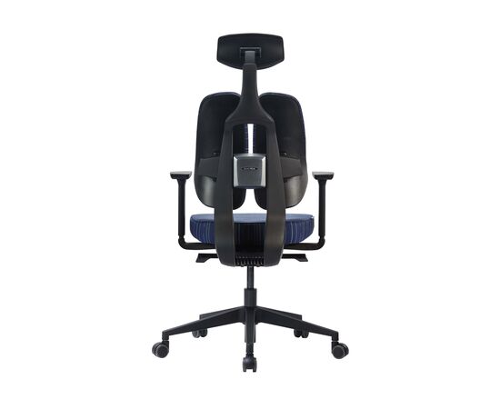 Кресло Дуорест D2-200-ТС (Duorest D2-200-TS) латекс 690x560x610 Д2-200-ТС (D2-200-TS) латекс Синий, Основной цвет: Синий, Ширина: 690, Ролики: 50 мм, Высота: 610, Глубина: 560, Материал подлокотников: 3Д (3D), Вес: 26, Материал сиденья: Ткань БАМБОО (BAMBOO), Подголовник: есть, Материал спинки: Ткань БАМБОО (BAMBOO), Цвет крестовины: Черный, Артикул: Д2-200-ТС (D2-200-TS) латекс, изображение 5post-test