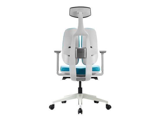 Кресло Дуорест D2-200В (Duorest D2-200W) белая рама 690x560x610 Д2-200В (D2-200W) белая рама Синий, Основной цвет: Синий, Ширина: 690, Ролики: 50 мм, Высота: 610, Глубина: 560, Материал подлокотников: 3Д (3D), Вес: 26, Материал сиденья: Ткань Д2 (D2), Подголовник: есть, Материал спинки: Ткань Д2 (D2), Цвет крестовины: Белый, Артикул: Д2-200В (D2-200W) белая рама, изображение 4post-test