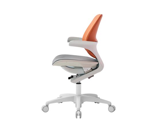 Кресло Дуорест РА-070МДС (Duorest RA-070MDS) 690x560x610 РА-070МДС (RA-070MDS) Коричневый/серый, Основной цвет: Коричневый/серый, Ширина: 690, Высота: 610, Глубина: 560, Вес: 26, Материал крестовины: 5-лучевая база, Материал сиденья: Сетка Ясень, Механизм: газ-лифт (вращение, верх-вниз) с блокировкой осевого вращения -ДУАЛИНДЕР (DUALINDER), Подголовник: Нет, Материал спинки: экокожа, Цвет крестовины: Белый, Артикул: РА-070МДС (RA-070MDS), изображение 3post-test