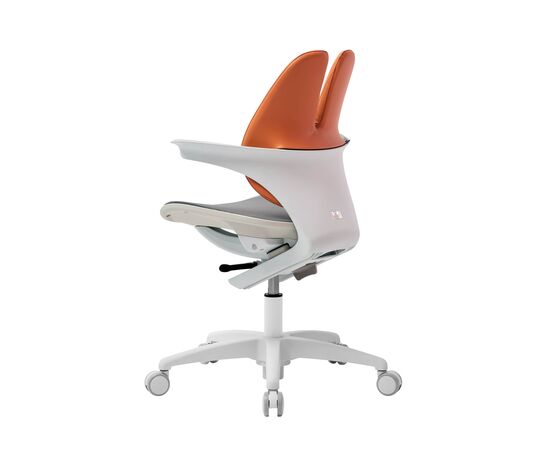 Кресло Дуорест РА-070МДС (Duorest RA-070MDS) 690x560x610 РА-070МДС (RA-070MDS) Коричневый/серый, Основной цвет: Коричневый/серый, Ширина: 690, Высота: 610, Глубина: 560, Вес: 26, Материал крестовины: 5-лучевая база, Материал сиденья: Сетка Ясень, Механизм: газ-лифт (вращение, верх-вниз) с блокировкой осевого вращения -ДУАЛИНДЕР (DUALINDER), Подголовник: Нет, Материал спинки: экокожа, Цвет крестовины: Белый, Артикул: РА-070МДС (RA-070MDS), изображение 4post-test