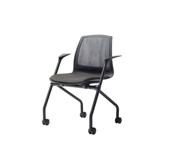 Кресло Дуорест Кью61Н (Duorest Q61N) 690x560x610 Кв61Н (Q61N) Темно-серый, Основной цвет: Темно-серый, Ширина: 690, Ролики: Есть, Высота: 610, Глубина: 560, Материал подлокотников: Нейлон, Вес: 26, Материал крестовины: Каркас-ракушка, Материал сиденья: Ткань Кв6 (Q6), Механизм: Механизм складывания друг в друга,, Подголовник: Нет, Материал спинки: Сетка Кв6 (Q6), Цвет крестовины: Черный, Артикул: Кв61Н (Q61N), изображение 2post-test
