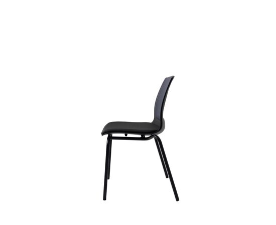 Кресло Дуорест Кью61Л (Duorest Q61L) 690x560x610 Кв61Л (Q61L) Темно-серый, Ролики: Нет, Основной цвет: Темно-серый, Ширина: 690, Высота: 610, Глубина: 560, Вес: 26, Материал крестовины: Каркас-ракушка, Материал сиденья: Ткань Кв6 (Q6), Механизм: штабилируются друг на друга, Подголовник: Нет, Материал спинки: Сетка Кв6 (Q6), Цвет крестовины: Черный, Артикул: Кв61Л (Q61L), изображение 3post-test