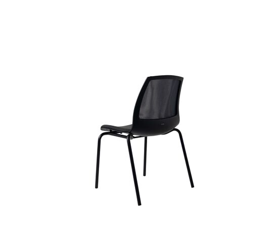 Кресло Дуорест Кью61Л (Duorest Q61L) 690x560x610 Кв61Л (Q61L) Темно-серый, Ролики: Нет, Основной цвет: Темно-серый, Ширина: 690, Высота: 610, Глубина: 560, Вес: 26, Материал крестовины: Каркас-ракушка, Материал сиденья: Ткань Кв6 (Q6), Механизм: штабилируются друг на друга, Подголовник: Нет, Материал спинки: Сетка Кв6 (Q6), Цвет крестовины: Черный, Артикул: Кв61Л (Q61L), изображение 4post-test