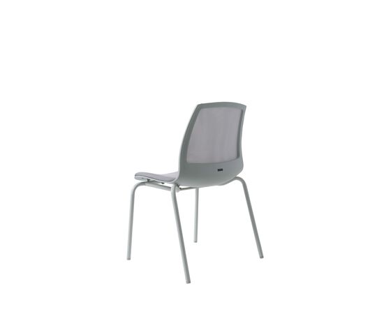 Кресло Дуорест Кью6В1Л (Duorest Q6W1L) белая рама 690x560x610 Кв6В1Л (Q6W1L) белая рама Светло-серый, Ролики: Нет, Основной цвет: Светло-серый, Ширина: 690, Высота: 610, Глубина: 560, Вес: 26, Материал крестовины: Каркас-ракушка, Материал сиденья: Ткань Кв6 (Q6), Механизм: штабилируются друг на друга, Подголовник: Нет, Материал спинки: Сетка Кв6 (Q6), Цвет крестовины: Белый, Артикул: Кв6В1Л (Q6W1L) белая рама, изображение 4post-test