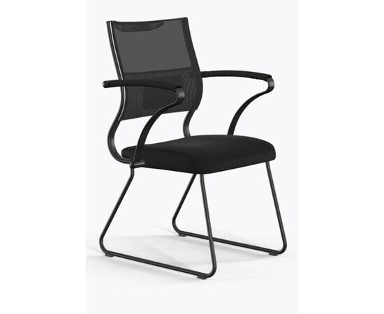 Кресло ErgoLife Sit Air M4-290K 440x700x800 з509344784 (z509344784) Чёрный, Основной цвет: Чёрный, Ширина: 440, Высота: 800, Глубина: 700, Каркас: Сталь, Материал сиденья: сетчатая ткань, Материал спинки: Сетка черная, Цвет подлокотников: Черный, Артикул: з509344784 (z509344784), изображение 2post-test