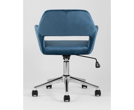 Стул офисный Росс (ROSS) 560x550x840 УТ000003611 Синий, Основной цвет: Синий, Ширина: 560, Высота: 840, Глубина: 550, Вес: 8,5, Материал сиденья: Велюр, Рекомендованная максимальная нагрузка: 120 кг, Артикул: УТ000003611, изображение 3post-test
