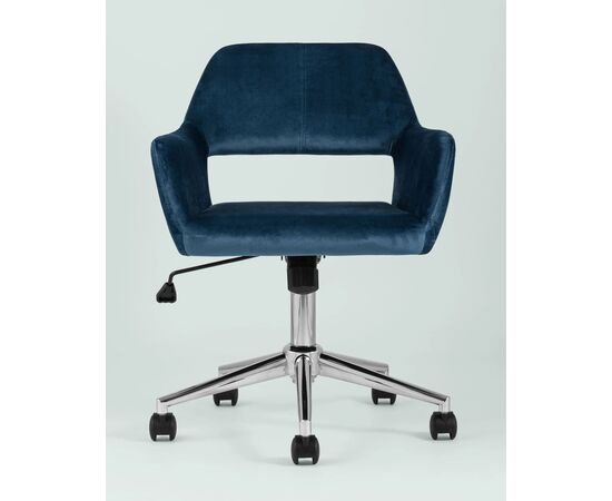 Стул офисный Росс (ROSS) 560x550x840 УТ000003611 Синий, Основной цвет: Синий, Ширина: 560, Высота: 840, Глубина: 550, Вес: 8,5, Материал сиденья: Велюр, Рекомендованная максимальная нагрузка: 120 кг, Артикул: УТ000003611, изображение 5post-test