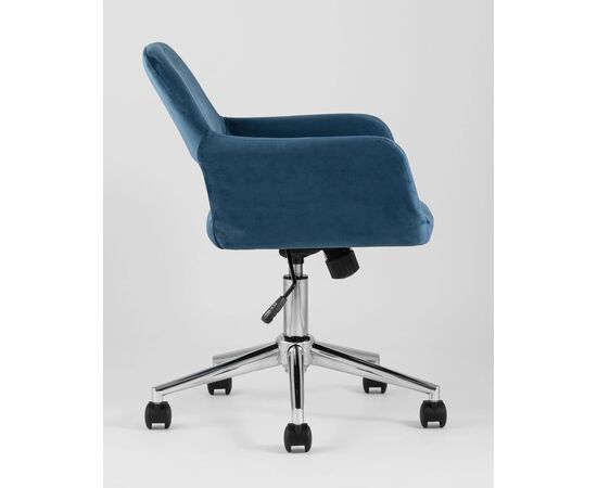 Стул офисный Росс (ROSS) 560x550x840 УТ000003611 Синий, Основной цвет: Синий, Ширина: 560, Высота: 840, Глубина: 550, Вес: 8,5, Материал сиденья: Велюр, Рекомендованная максимальная нагрузка: 120 кг, Артикул: УТ000003611, изображение 6post-test