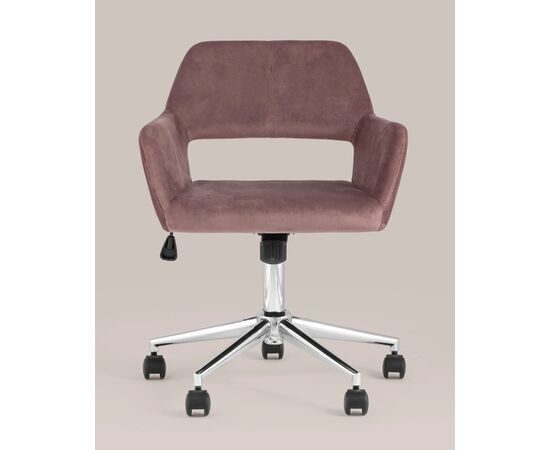Стул офисный Росс (ROSS) 560x550x840 УТ000005077 Розовый, Основной цвет: Розовый, Ширина: 560, Высота: 840, Глубина: 550, Вес: 8,5, Материал сиденья: Велюр, Рекомендованная максимальная нагрузка: 120 кг, Артикул: УТ000005077, изображение 5post-test