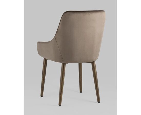 Стул Диана Нью (NEW) 560x600x870 МК101-2 КД ХЛР-49 (MC101-2 KD HLR-49) Коричневый (ножки дерево), Основной цвет: Коричневый (ножки дерево), Ширина: 560, Материал основания: Металл, Высота: 870, Глубина: 600, Материал: Велюр, Каркас: Металл, Цвет опоры: Коричневый, Материал сиденья: Велюр, Цвет сиденья: Коричневый, Артикул: МК101-2 КД ХЛР-49 (MC101-2 KD HLR-49), изображение 2post-test