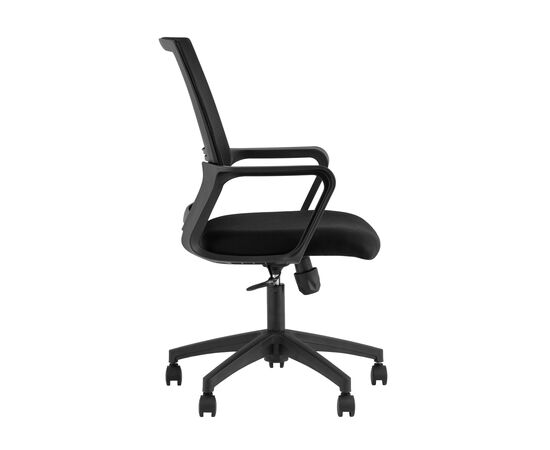 Кресло офисное ТопЧеерз Simplex (TopChairs Simplex) черный 580x550x1020 ВХ-826 блак (WH-826 black) Чёрный, Основной цвет: Чёрный, Ширина: 580, Высота: 1020, Глубина: 550, Вес: 9,5, Материал крестовины: Пластик, Материал сиденья: ткань, Материал спинки: Нейлон/Сетка, Рекомендованная максимальная нагрузка: 120 кг, Цвет крестовины: Черный, Цвет подлокотников: Черный, Объем: 0,09, Артикул: ВХ-826 блак (WH-826 black), изображение 4post-test