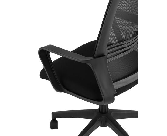 Кресло офисное ТопЧеерз Simplex (TopChairs Simplex) черный 580x550x1020 ВХ-826 блак (WH-826 black) Чёрный, Основной цвет: Чёрный, Ширина: 580, Высота: 1020, Глубина: 550, Вес: 9,5, Материал крестовины: Пластик, Материал сиденья: ткань, Материал спинки: Нейлон/Сетка, Рекомендованная максимальная нагрузка: 120 кг, Цвет крестовины: Черный, Цвет подлокотников: Черный, Объем: 0,09, Артикул: ВХ-826 блак (WH-826 black), изображение 6post-test