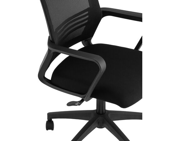 Кресло офисное ТопЧеерз Simplex (TopChairs Simplex) черный 580x550x1020 ВХ-826 блак (WH-826 black) Чёрный, Основной цвет: Чёрный, Ширина: 580, Высота: 1020, Глубина: 550, Вес: 9,5, Материал крестовины: Пластик, Материал сиденья: ткань, Материал спинки: Нейлон/Сетка, Рекомендованная максимальная нагрузка: 120 кг, Цвет крестовины: Черный, Цвет подлокотников: Черный, Объем: 0,09, Артикул: ВХ-826 блак (WH-826 black), изображение 7post-test