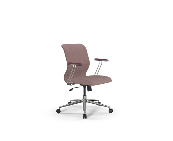 Кресло ЭргоЛайф Сит 8 Мр4-4Т - Вивальди (ErgoLife Sit 8 Mr4-4T - Vivaldi) 440536 з252342730 (z252342730) Темно-розовый, Основной цвет: Темно-розовый, Ширина: 440, Ролики: Полиамид, д50 (d50)мм (В01 (W01)), Высота: 536, Каркас: Сталь, Материал крестовины: Сталь, каплевидное, хром, д700 (d700)мм (Б23 (B23)), Материал сиденья: Велюр "Вивалди (Vivaldi)", Механизм: Механизм качания топган М09 без рамы крепления, Материал спинки: Велюр "Вивалди (Vivaldi)", Регулировка спинки: металлический каркас, замкнутый сверху, Цвет подлокотников: темно-розовый, Артикул: з252342730 (z252342730), изображение 2post-test