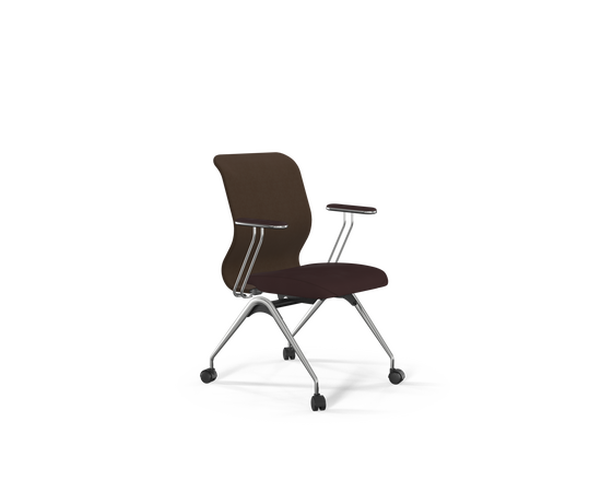 Кресло ЭргоЛайф Сит 8 Мр4-4Т - Вивальди (ErgoLife Sit 8 Mr4-4T - Vivaldi) 440536 з509228466 (z509228466) Темно-коричневый, Основной цвет: Темно-коричневый, Ширина: 440, Ролики: Полиамид с ПУ (PU) ободком, д50 (d50)мм (В02 (W02)), Высота: 536, Каркас: Сталь, Материал сиденья: Велюр "Вивалди (Vivaldi)", Материал спинки: Велюр "Вивалди (Vivaldi)", Регулировка спинки: металлический каркас, замкнутый сверху, Цвет подлокотников: Черный, Артикул: з509228466 (z509228466), изображение 2post-test