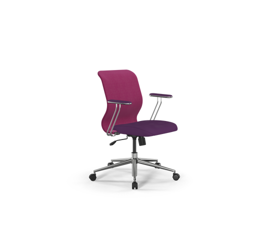 Кресло ЭргоЛайф Сит 8 Мр4-4Т - Вивальди (ErgoLife Sit 8 Mr4-4T - Vivaldi) 440536 з252342754 (z252342754) Фуксия, Основной цвет: Фуксия, Ширина: 440, Ролики: Полиамид, д50 (d50)мм (В01 (W01)), Высота: 536, Каркас: Сталь, Материал крестовины: Сталь, каплевидное, хром, д700 (d700)мм (Б23 (B23)), Материал сиденья: Велюр "Вивалди (Vivaldi)", Механизм: Механизм качания топган М09 без рамы крепления, Материал спинки: Велюр "Вивалди (Vivaldi)", Регулировка спинки: металлический каркас, замкнутый сверху, Цвет подлокотников: фуксия, Артикул: з252342754 (z252342754), изображение 2post-test