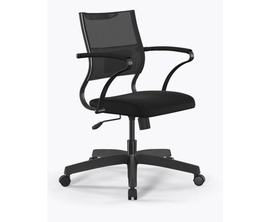 Кресло ErgoLife Sit Air M4-290K 440x700x800 з509336697 (z509336697) Чёрный, Основной цвет: Чёрный, Ширина: 440, Высота: 800, Глубина: 700, Каркас: Сталь, Материал сиденья: сетчатая ткань, Материал спинки: Сетка черная, Цвет подлокотников: Черный, Артикул: з509336697 (z509336697), изображение 3post-test