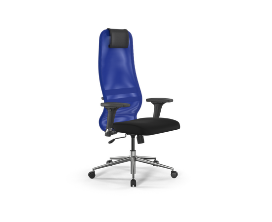 Кресло Эрголайф Сит 8 Би1-8Д - Кс1 (ErgoLife Sit 8 B1-8D - X1)+УМФ (UMF)(Кс1 (X1)) 475860 з252342051 (z252342051) Синий/Черный, Основной цвет: Синий/Черный, Ширина: 475, Ролики: Полиамид, д50 (d50)мм (В01 (W01)), Высота: 860, Каркас: Сталь, Материал крестовины: Сталь, каплевидное, хром, д700 (d700)мм (Б23 (B23)), Материал сиденья: Сетка "Кс1 (X1)" + Обивочная сетчатая ткань "Кс1 (X1)", Механизм: Механизм качания топган М09 без рамы крепления, Материал спинки: Сетка "Кс1 (X1)" + Обивочная сетчатая ткань "Кс1 (X1)", Регулировка спинки: металлический каркас, замкнутый сверху, Цвет подлокотников: Черный, Артикул: з252342051 (z252342051), изображение 2post-test