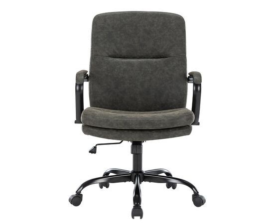 Кресло Чейрман Ч301 (CHAIRMAN CH301) 600x640x980 Серый, Основной цвет: Серый, Ширина: 600, Ролики: стандарт БИФМА 5 (BIFMA 5),1 (США), диаметр штока 11 мм, покрытие – нейлон, Высота: 980, Глубина: 640, Максимальная высота: 1060, Каркас: немонолитный, Материал сиденья: экокожа, Механизм: С возможностью фиксации кресла в рабочем положении. Регулировка кресла по высоте, Материал спинки: экокожа, Рекомендованная максимальная нагрузка: 120 кг, Цвет подлокотников: Серый, изображение 2post-test