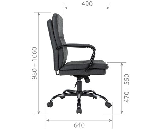 Кресло Чейрман Ч301 (CHAIRMAN CH301) 600x640x980 Чёрный, Основной цвет: Чёрный, Ширина: 600, Ролики: стандарт БИФМА 5 (BIFMA 5),1 (США), диаметр штока 11 мм, покрытие – нейлон, Высота: 980, Глубина: 640, Максимальная высота: 1060, Каркас: немонолитный, Материал сиденья: экокожа, Механизм: С возможностью фиксации кресла в рабочем положении. Регулировка кресла по высоте, Материал спинки: экокожа, Рекомендованная максимальная нагрузка: 120 кг, Цвет подлокотников: Черный, изображение 2post-test