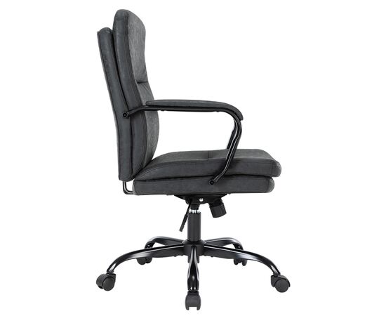 Кресло Чейрман Ч301 (CHAIRMAN CH301) 600x640x980 Чёрный, Основной цвет: Чёрный, Ширина: 600, Ролики: стандарт БИФМА 5 (BIFMA 5),1 (США), диаметр штока 11 мм, покрытие – нейлон, Высота: 980, Глубина: 640, Максимальная высота: 1060, Каркас: немонолитный, Материал сиденья: экокожа, Механизм: С возможностью фиксации кресла в рабочем положении. Регулировка кресла по высоте, Материал спинки: экокожа, Рекомендованная максимальная нагрузка: 120 кг, Цвет подлокотников: Черный, изображение 4post-test