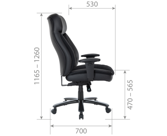 Кресло Чейрман Ч414 (CHAIRMAN CH414) 785x700x1165 Чёрный, Основной цвет: Чёрный, Ширина: 785, Ролики: стандарт БИФМА 5 (BIFMA 5),1 (США), диаметр штока 11 мм, покрытие – нейлон, Высота: 1165, Глубина: 700, Максимальная высота: 1260, Каркас: немонолитный, Механизм: Повышенной комфортности с возможностью фиксации кресла в нескольких положениях. Сипро (Sipro) механизм регул, Рекомендованная максимальная нагрузка: 180 кг, Цвет подлокотников: Черный, изображение 2post-test