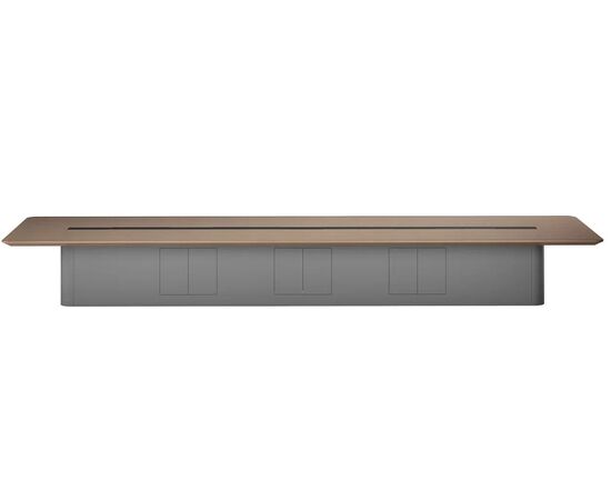 Стол для переговоров Пёрл (PEARL) 7800x1800x750 ЗУ7818 (ZU7818) Серебряная жемчужина ТА21, Основной цвет: Серебряная жемчужина ТА21, Материал столешницы: Шпон, Ширина: 7800, Высота: 750, Глубина: 1800, Артикул: ЗУ7818 (ZU7818), изображение 2post-test