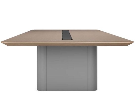 Стол для переговоров Пёрл (PEARL) 8400x2400x750 ЗУ8424 (ZU8424) Серебряная жемчужина ТА21, Основной цвет: Серебряная жемчужина ТА21, Материал столешницы: Шпон, Ширина: 8400, Высота: 750, Глубина: 2400, Артикул: ЗУ8424 (ZU8424), изображение 3post-test