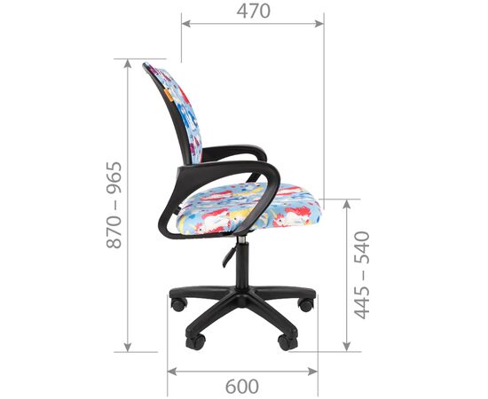 Кресло для детей Ситнайс Кидс 203 ЛТ (SITNICE Kids 203 LT) черный пластик 560x470x870 рисунок "НЛО", Цвет пластика: Черный, Основной цвет: рисунок "НЛО", Ширина: 560, Ролики: Стандарт БИФМА 5 (BIFMA 5),1 (США), диаметр штока 11 мм, покрытие – полиуретан, Высота: 870, Глубина: 470, Материал: Ткань велюр детская с рисунком, Максимальная высота: 965, Каркас: немонолитный, Вес: 9,8, Материал крестовины: Пластик, Механизм: Пиастра-регулировка кресла по высоте, Подлокотники: Пластик, Рекомендованная максимальная нагрузка: 100 кг, Объем: 0,136, изображение 5post-test