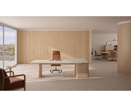 Стол руководителя с модулем - СТОЛЕШНИЦА Неолит (NEOLITH) 1650x950x720 БК003Е (BC003E), Ширина: 1650, Высота: 720, Глубина: 950, Вес: 219, Расположение угла: Левый, Объем: 0,358, Артикул: БК003Е (BC003E), изображение 3post-test